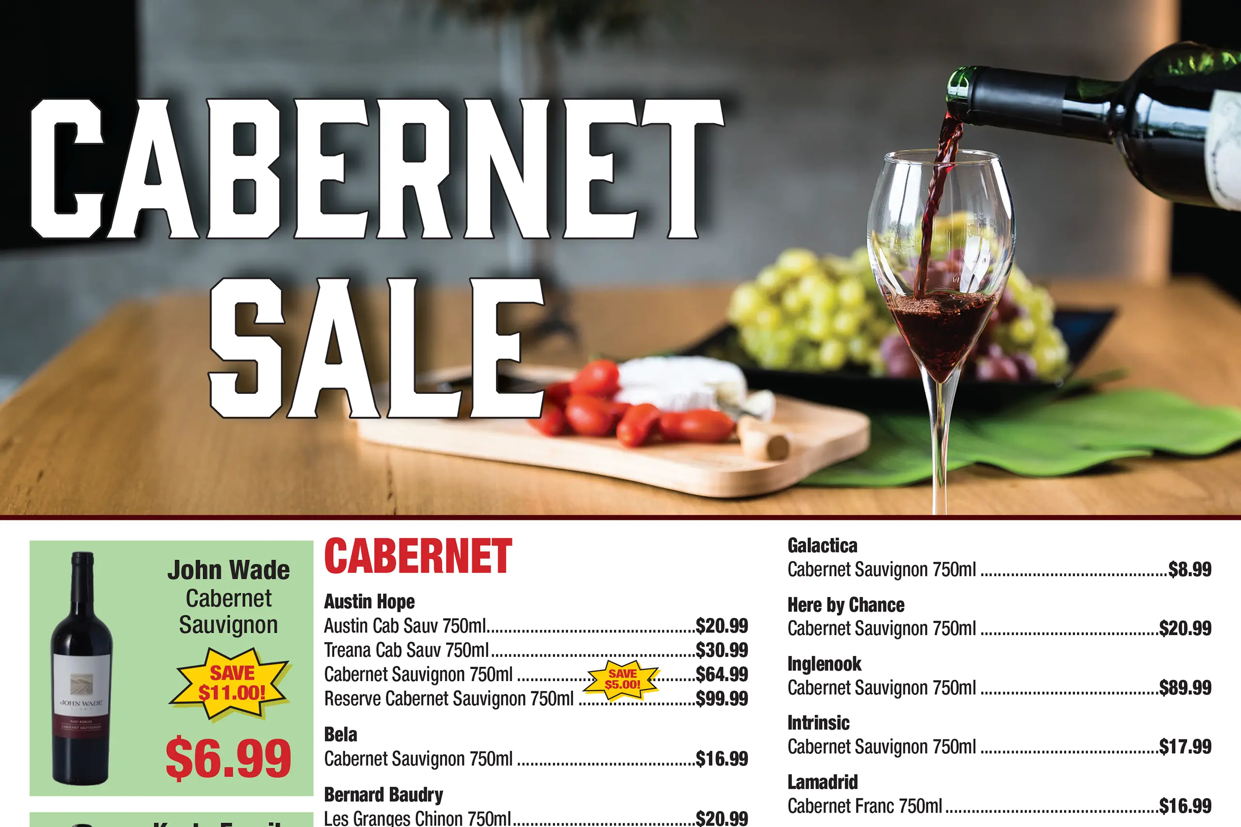 featured cabernet sale