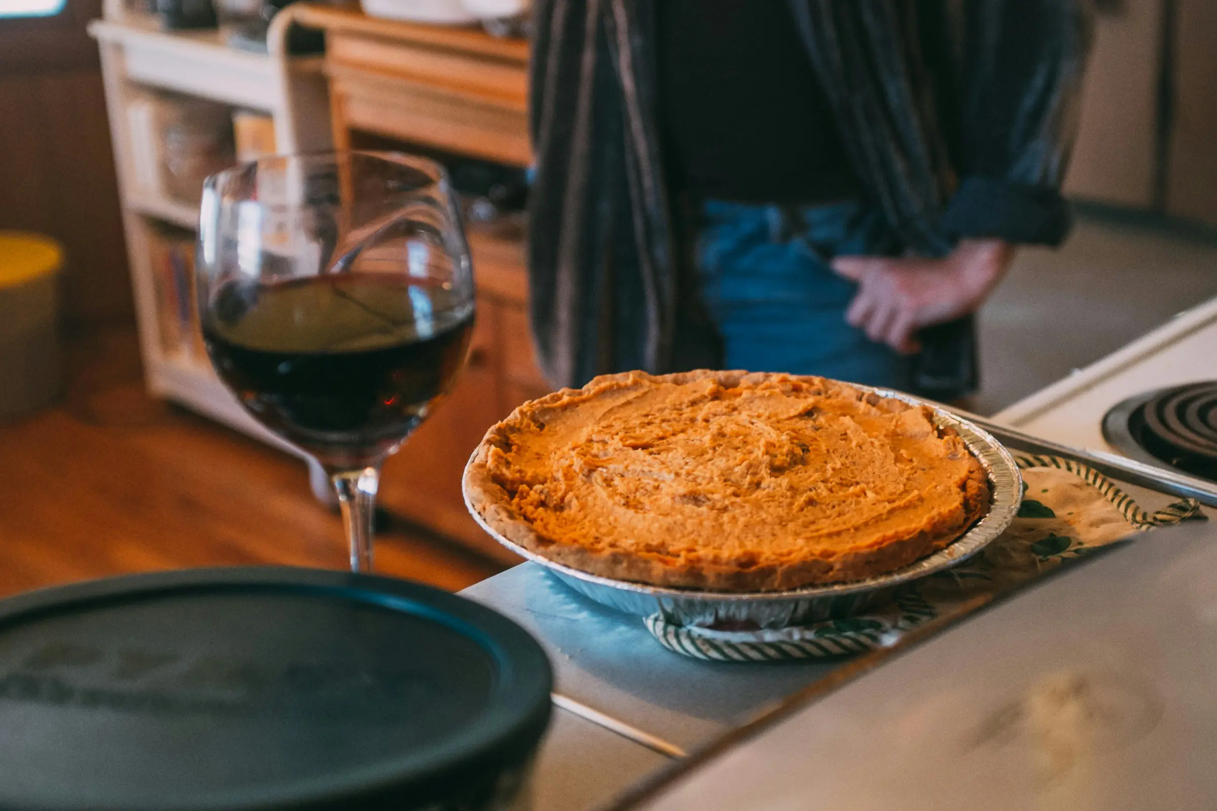 pie and wine