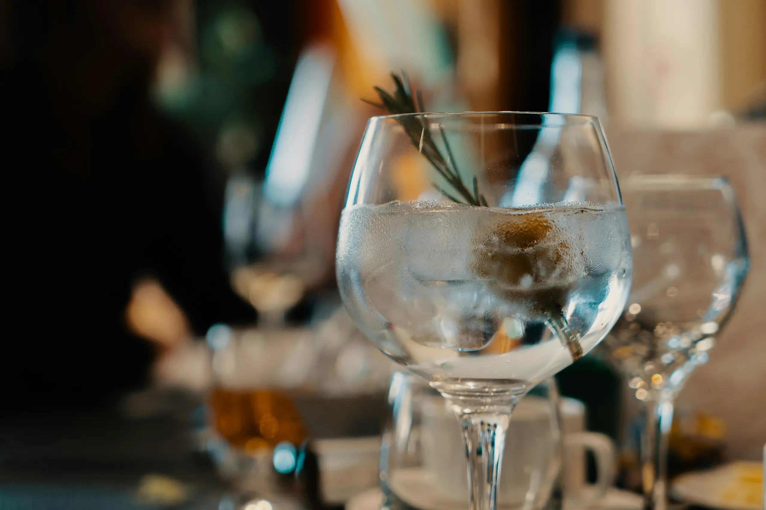 gin in a glass