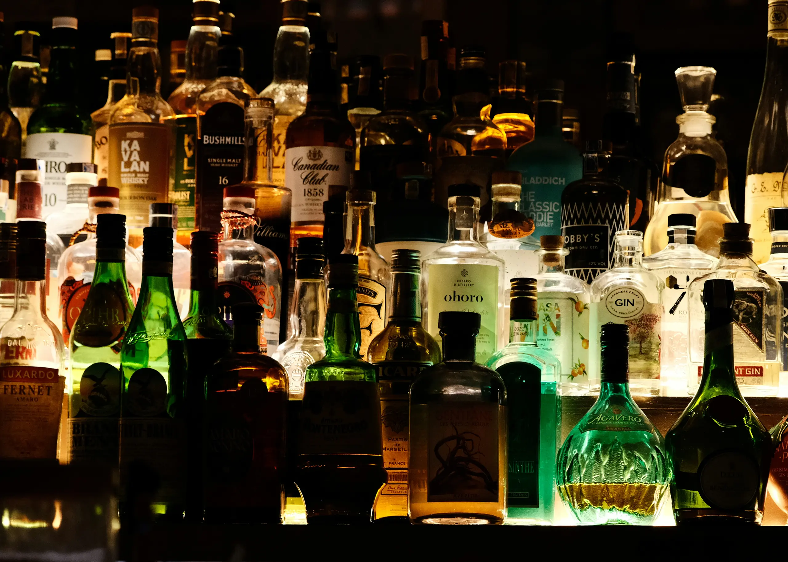 liquer shelf