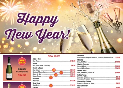 weekly ad 12-25-25 featured image with champagne glasses