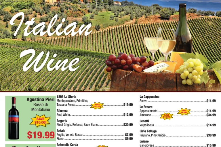 weekly ad 3-19-26 featured italian wines