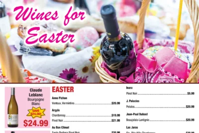 weekly ad 4-2-2026 featured easter wines