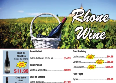 weekly ad 9-2-2025 Rhone Wine Sale page 1 featured