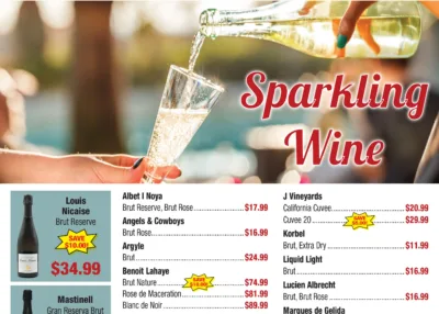 weekly ad may 14th 2026 featured sparkling wines