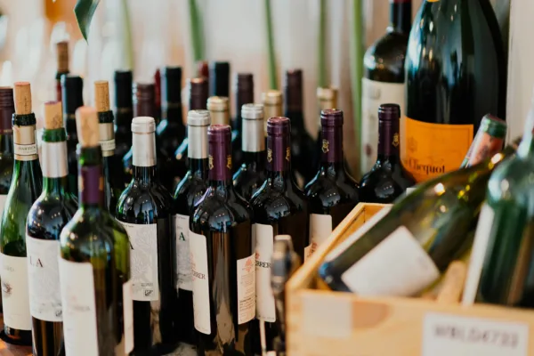 wine bottles